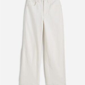 Madewell The Plus Perfect Vintage Wide-Leg Crop Jean in Tile-White